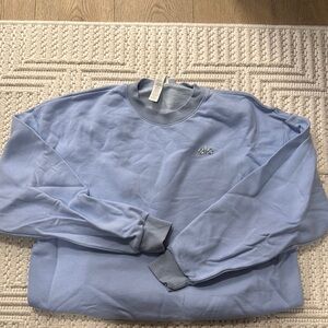 ALO Yoga Light Blue Sweatshirt